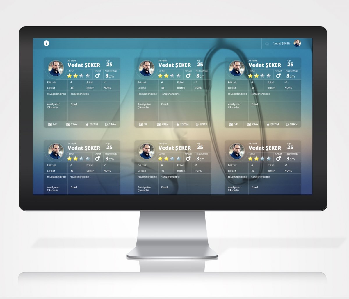 Kuartek proje tasarım ameliyat simülasyonu arayüzü | Vedat ŞEKER