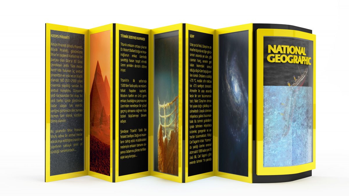 national geographic stand tasarımı, endüstriyel, modelleme | Vedat ŞEKER