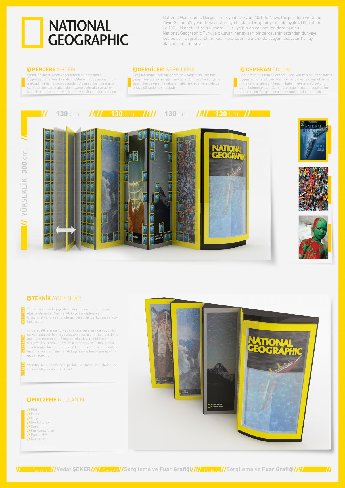 national geographic stand tasarımı, endüstriyel, modelleme | Vedat ŞEKER